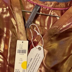 Satin metallic blouse